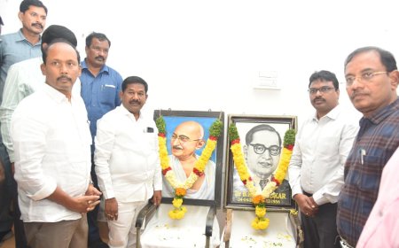 గ్రామ పారిశుద్ధ్య కార్మికులకు మెగా వైద్య శిబిరంలో పాల్గొన్న రాష్ట్ర  సాంఘిక సంక్షేమ శాఖ మంత్రి డాక్టర్ డోలా శ్రీబాల వీరాంజనేయ స్వామి