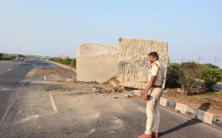 అదృష్టం బాగుంది...గ్రానైట్ రాయ్ అక్కడ పడింది