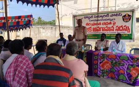 సముద్రతీర భద్రత మరియు మత్స్యకారుల సమస్యలపై అవగాహన సదస్సు..