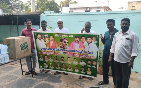 జి.ఎస్.కే అధినేత గంజి ప్రసాద్ సోజన్యంతో   రంజాన్ ఇస్తార్ సలాడ్  పంపిణీ...