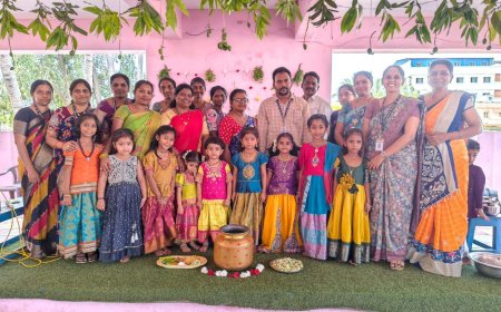 గీతం స్కూల్లో ముందస్తు ఉగాది సంబరాలు ..