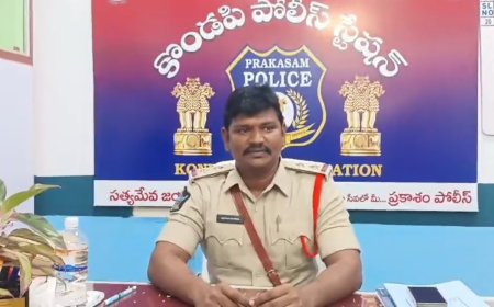 కొండేపి ఎస్సైగా త్యాగరాజు ..నేరాలను అరికట్టడమే తన తొలి ప్రాధాన్యత