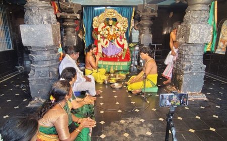 పాత సింగరాయకొండ లో లక్ష తులసి పూజ