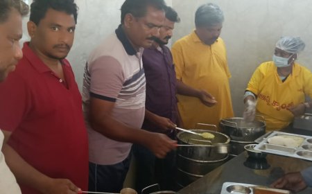 అర్హాన్ పుట్టినరోజు  సంధార్భముగా అన్నా క్యాంటీన్లో టిఫిన్ మరియు అన్నదాన కార్యక్రమం