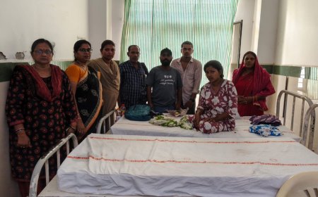 మతి స్థిమితం లేని మహిళను ఆమె తల్లి తండ్రుల దగ్గరకు చేర్చిన సింగరాయకొండ పోలీసులు