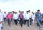 అక్టోబర్ 9న సీఎం నర్సింగోలు పర్యటన ...స్థలాన్ని పరిశీలించిన మంత్రులు అధికారులు